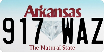 AR license plate 917WAZ