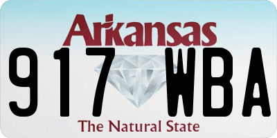 AR license plate 917WBA
