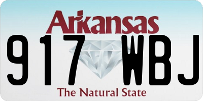 AR license plate 917WBJ