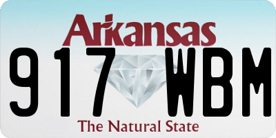 AR license plate 917WBM