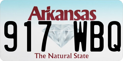 AR license plate 917WBQ