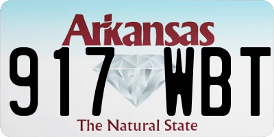 AR license plate 917WBT