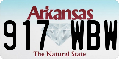 AR license plate 917WBW