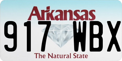 AR license plate 917WBX