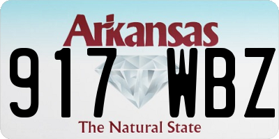 AR license plate 917WBZ