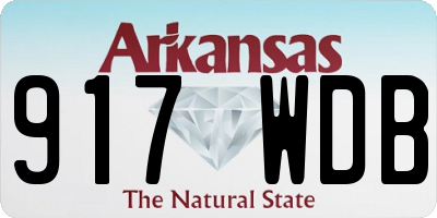 AR license plate 917WDB