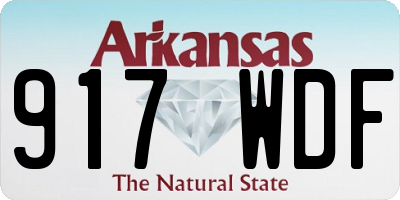 AR license plate 917WDF