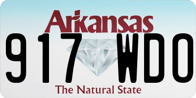 AR license plate 917WDO