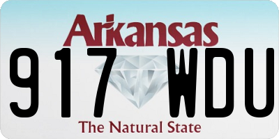 AR license plate 917WDU