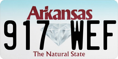 AR license plate 917WEF