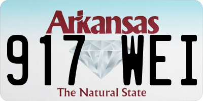AR license plate 917WEI