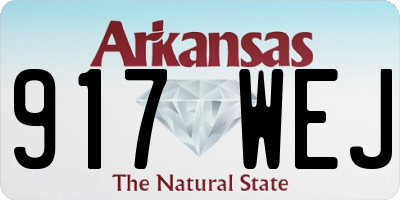 AR license plate 917WEJ