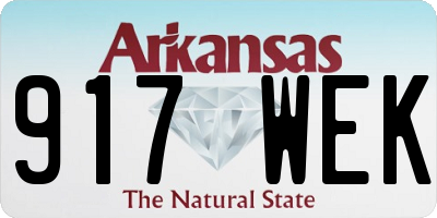 AR license plate 917WEK