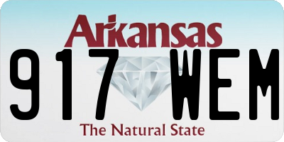 AR license plate 917WEM