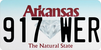AR license plate 917WER