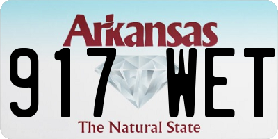 AR license plate 917WET