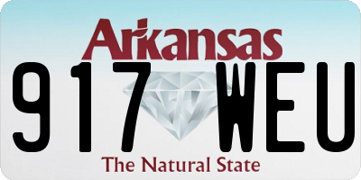 AR license plate 917WEU