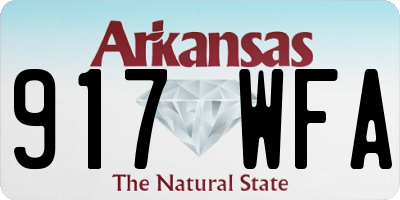 AR license plate 917WFA