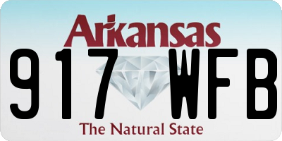 AR license plate 917WFB
