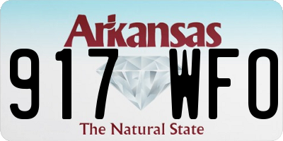 AR license plate 917WFO