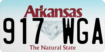 AR license plate 917WGA