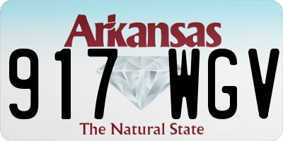 AR license plate 917WGV