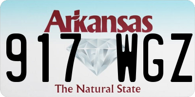 AR license plate 917WGZ