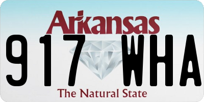 AR license plate 917WHA