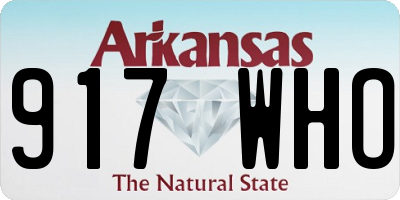 AR license plate 917WHO