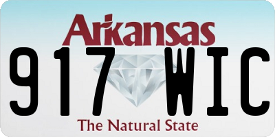 AR license plate 917WIC