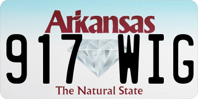 AR license plate 917WIG