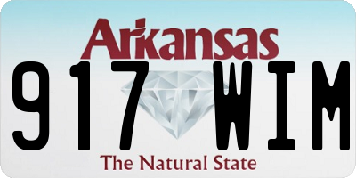 AR license plate 917WIM