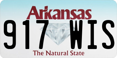 AR license plate 917WIS