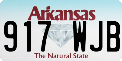 AR license plate 917WJB