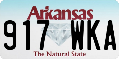 AR license plate 917WKA