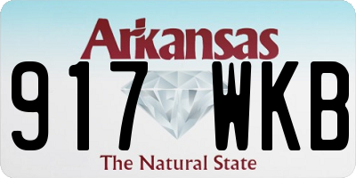 AR license plate 917WKB