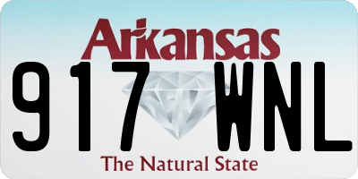 AR license plate 917WNL