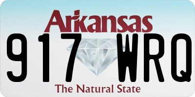 AR license plate 917WRQ