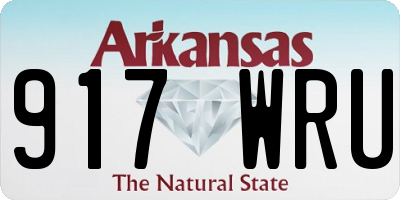 AR license plate 917WRU