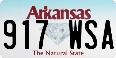 AR license plate 917WSA