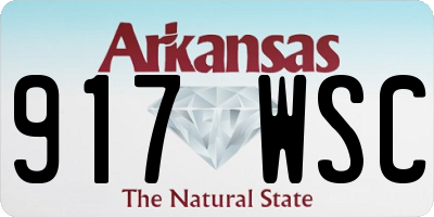 AR license plate 917WSC
