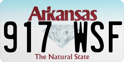 AR license plate 917WSF