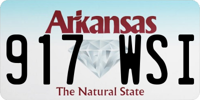 AR license plate 917WSI