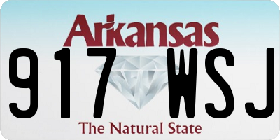 AR license plate 917WSJ
