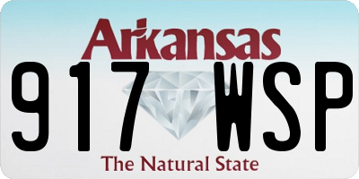 AR license plate 917WSP