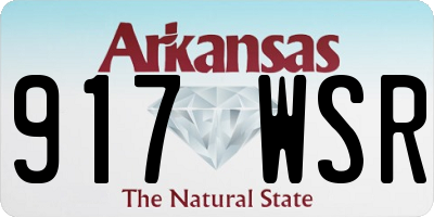 AR license plate 917WSR