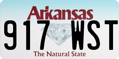 AR license plate 917WST