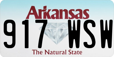 AR license plate 917WSW