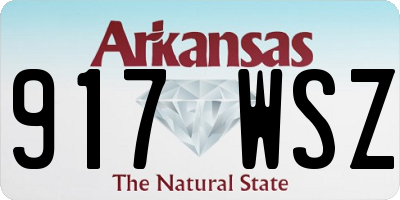 AR license plate 917WSZ