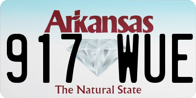 AR license plate 917WUE